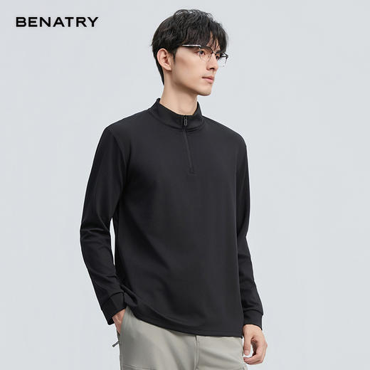 贝纳川2025秋季新品半拉链套头卫衣ECF313003 商品图2