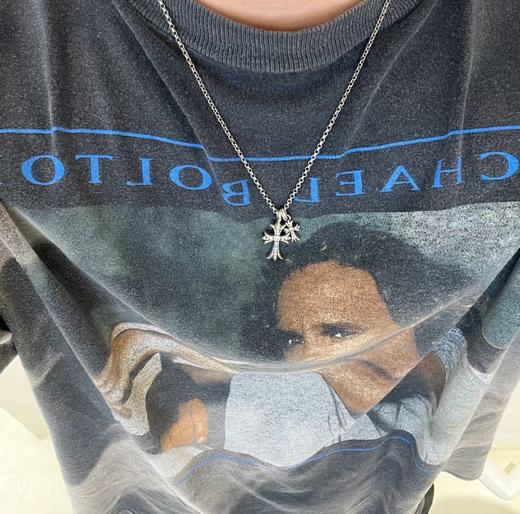 Chrome hearts 克罗心双十字架无钻款项链！ 商品图8