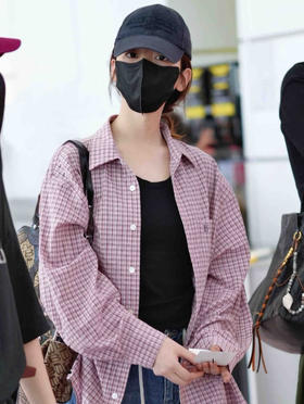 韩国订单专柜格子衬衫衬衣08182