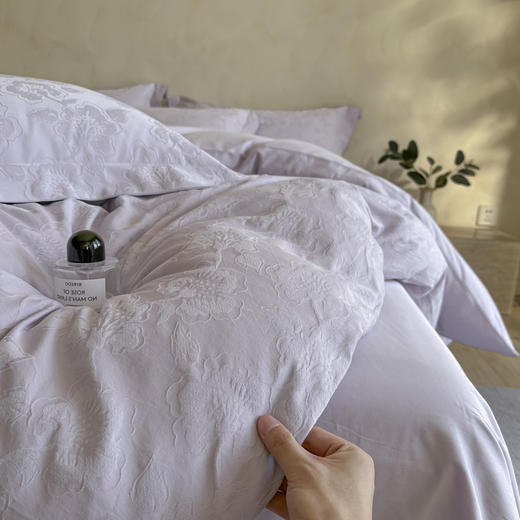 【热卖推荐】自然醒轻奢高支浮雕立体提花床盖款四件套HS 商品图9