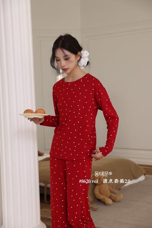 韩订单波点末代棉体感舒适亲肤居家套装睡衣 商品图5