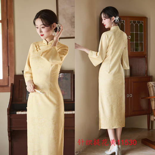 GX复古国风年轻女士日常可穿旗袍裙2025秋季新款改良新中式大袖旗袍 商品图1