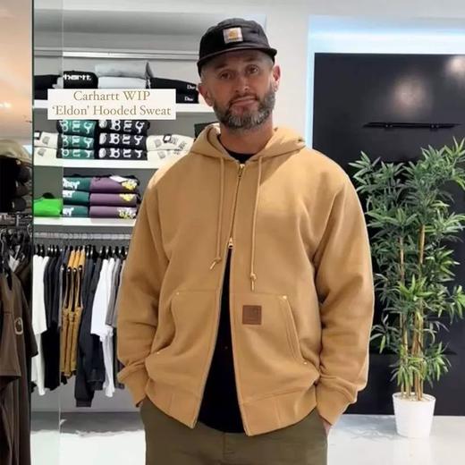 C@rhartt WIP卡哈特25SS皮标logo标签铆钉双拉链外套 Z-15606 商品图2