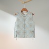 西子/宝花奔鹿钱小萍名家非遗宋锦桑蚕丝蓝色马甲/MJHJ100 商品缩略图0