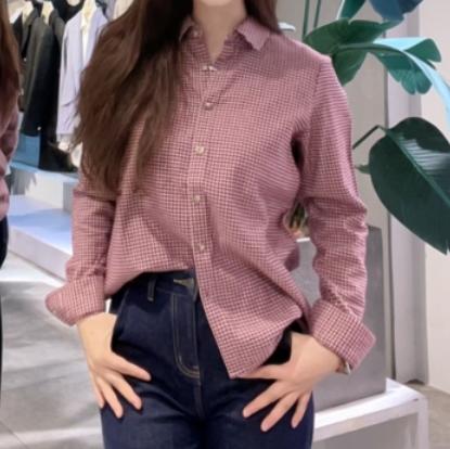 佐丹奴女装纯棉格纹长袖衬衫05344609 商品图2