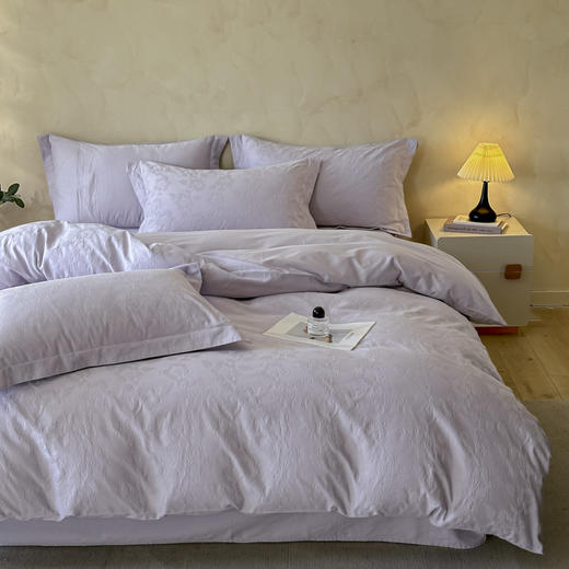 【热卖推荐】自然醒轻奢高支浮雕立体提花床盖款四件套HS 商品图2