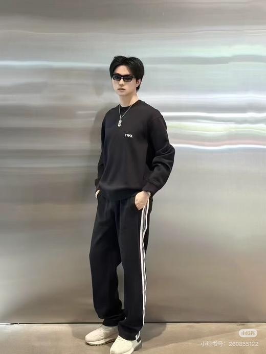 E@ 阿玛尼双鹰刺绣空气棉平纹针织圆领卫衣 Z-15607 商品图5