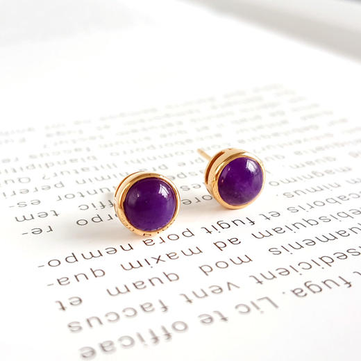 【天然正品】舒俱来AU750玫瑰金镶天然共计约2.63克拉无杂裂舒俱来耳钉女士290825NJS11现售价：2580 商品图4