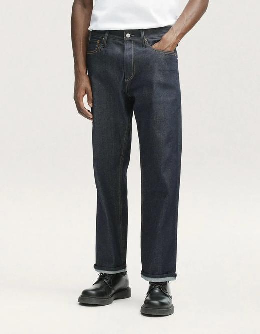 D.H 减刀 秋款赤耳原浆宽松直筒牛仔裤 NZK246 商品图0