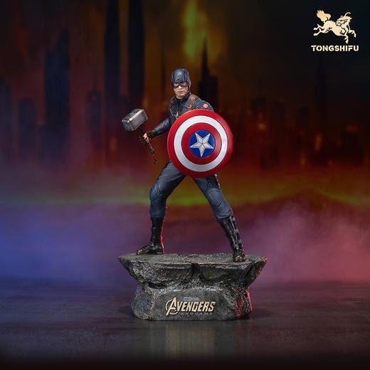 铜师傅《美国队长》漫威系列限量手办 复仇者联盟桌面铜摆件 商品图1