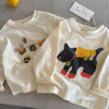 2025秋冬韩版儿童纯棉卡通撞色长袖T恤男女宝宝拼色插肩袖打底衫 商品缩略图6