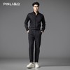 PINLI品立2025秋季新款商务休闲衬衣男士纽扣尖领内搭长袖衬衫潮GD253113032 商品缩略图3
