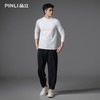 PINLI品立2025秋季新款半高领修身长袖T恤男士纯色休闲打底上衣潮GD253111084 商品缩略图2