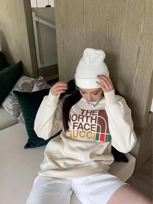 古驰 北面联名款 白色长袖卫衣 男女同款（ZY*BG） 商品图0