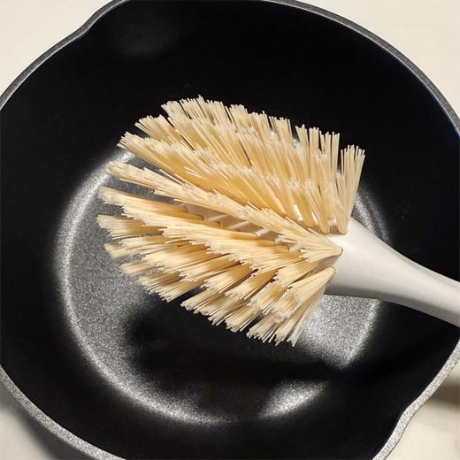 【多样屋专柜】多样屋竹制长柄宽面清洁锅刷 商品图1