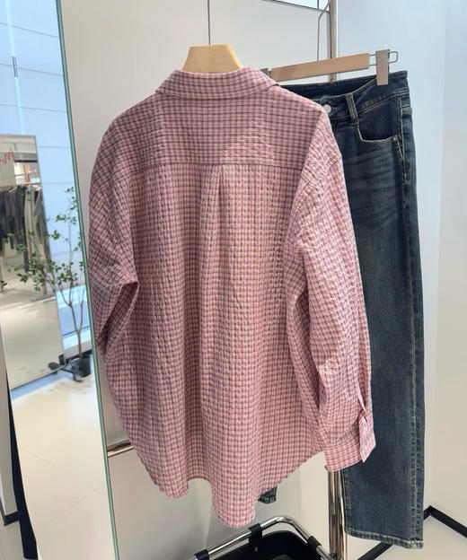 韩国订单专柜格子衬衫衬衣08182 商品图10