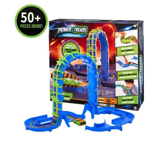 power treads机器狗过山车滑索套装拼搭电动轨道车玩具电动滑行车 商品图1