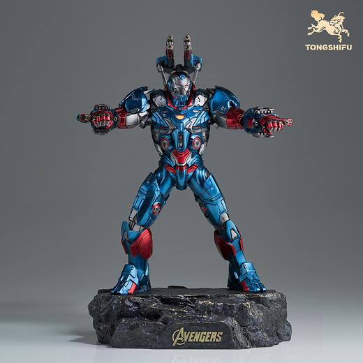 铜师傅《钢铁爱国者》漫威系列限量手办 复仇者联盟桌面铜摆件 商品图5