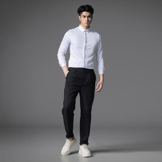 PINLI品立2025秋季新品商务休闲修身衬衫纯色长袖打底衬衣男上衣B253113093 商品图4