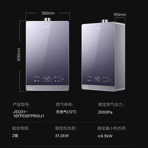 海尔（Haier）热水器 JSQ31-16FPD6FPRGU1 商品图10