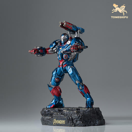 铜师傅《钢铁爱国者》漫威系列限量手办 复仇者联盟桌面铜摆件 商品图4
