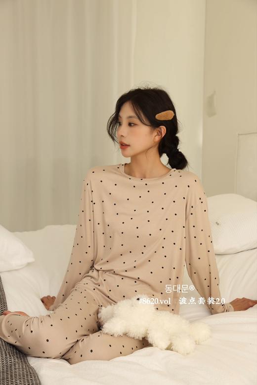 韩订单波点末代棉体感舒适亲肤居家套装睡衣 商品图2