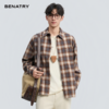贝纳川2025秋季新品格子磨毛衬衣外套ECF311001 商品缩略图2