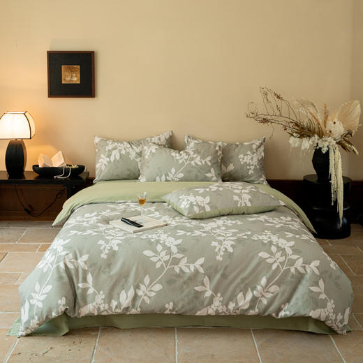 自然醒全棉贡缎磨毛数码印花四件套HS 商品图10