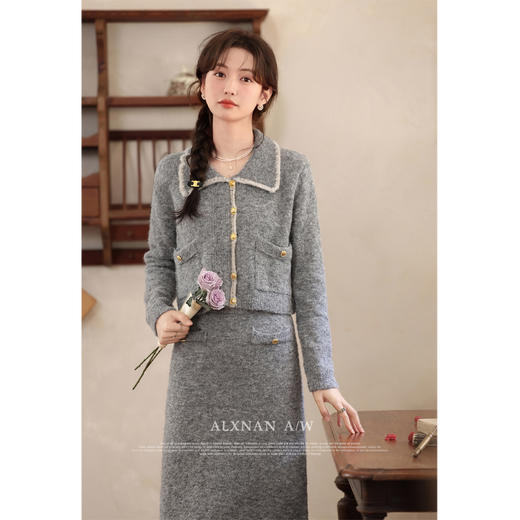 鹿向南《悠闲时光》法式气质半身裙L33235BQ 商品图2