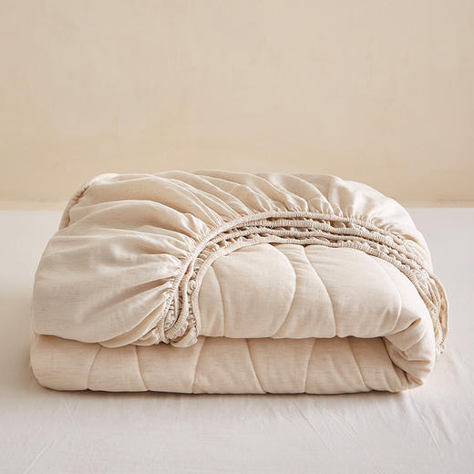 【A类天丝棉麻夹棉床笠】夹棉床笠良品天丝棉麻床笠床垫保护套床罩学生宿舍民宿织云居 商品图2