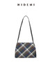 HIDEMI 复古色织格纹羊毛双层极简方形设计感托特单肩包小背包 商品缩略图7