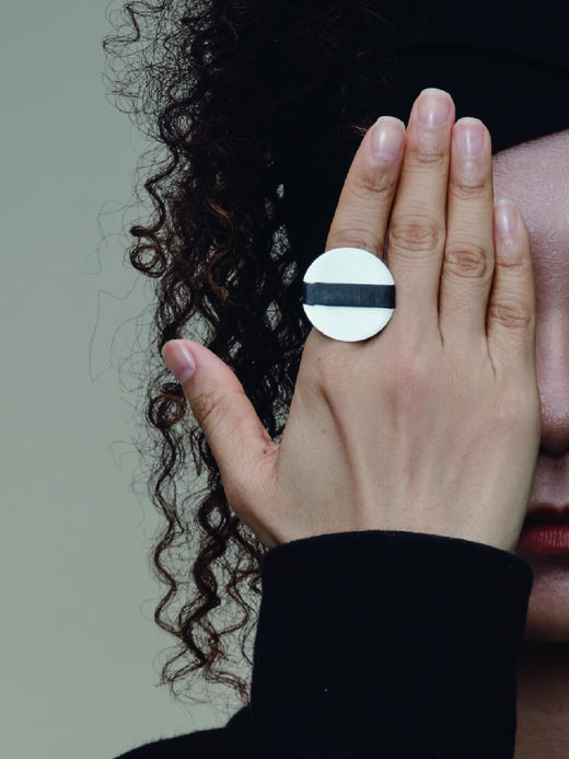 SSCE｜222SAQ1R201F Ring坐标开口戒指【QUANTUM TAG】 商品图3