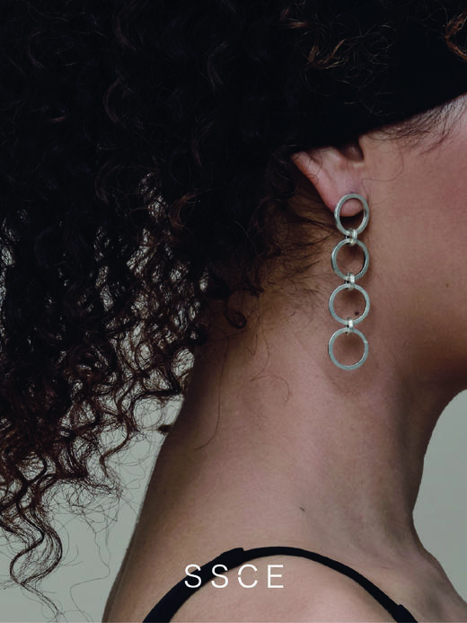 SSCE｜222SAB2E110F Earrings黑洞耳环15x60mm【BLACK HOLE】 商品图1