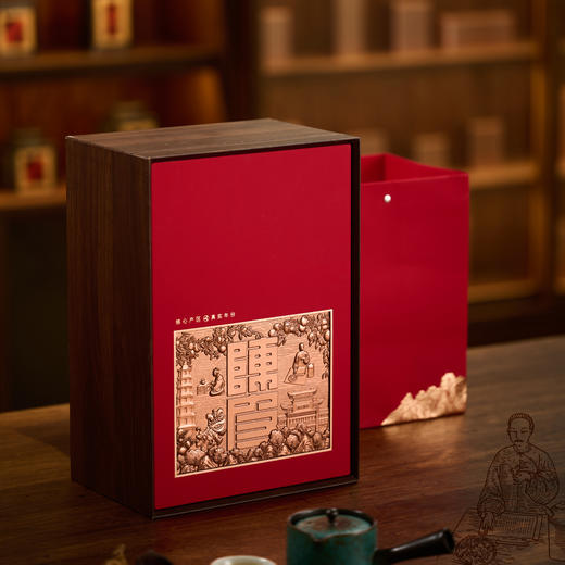 山韵【陈皮单玻璃罐大号  红色】55元一套/一箱6套 商品图5