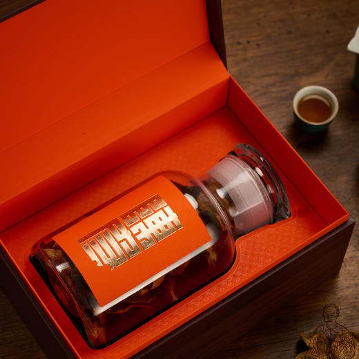 山韵【陈皮单玻璃罐大号  橙色】55元一套/一箱6套 商品图2