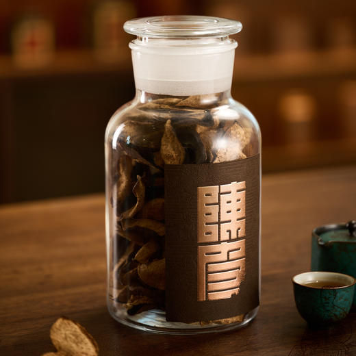 山韵【陈皮单玻璃罐大号  咖色】55元一套/一箱6套 商品图3