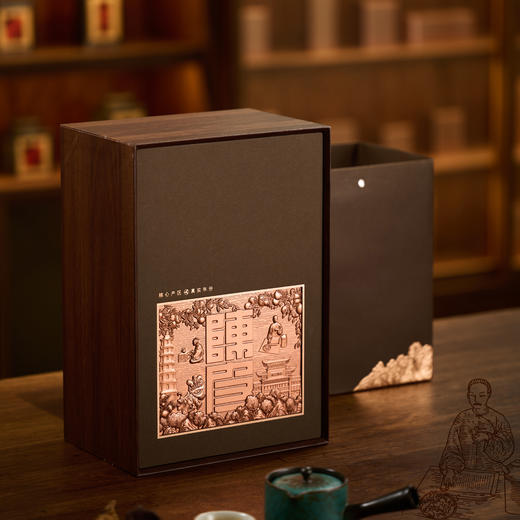 山韵【陈皮单玻璃罐大号  咖色】55元一套/一箱6套 商品图5