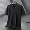 【DPF】大依优型大码V领短袖毛衣男士针织衫秋季新款宽松时尚商务休闲鸡心领针织打底衫短袖 商品缩略图5