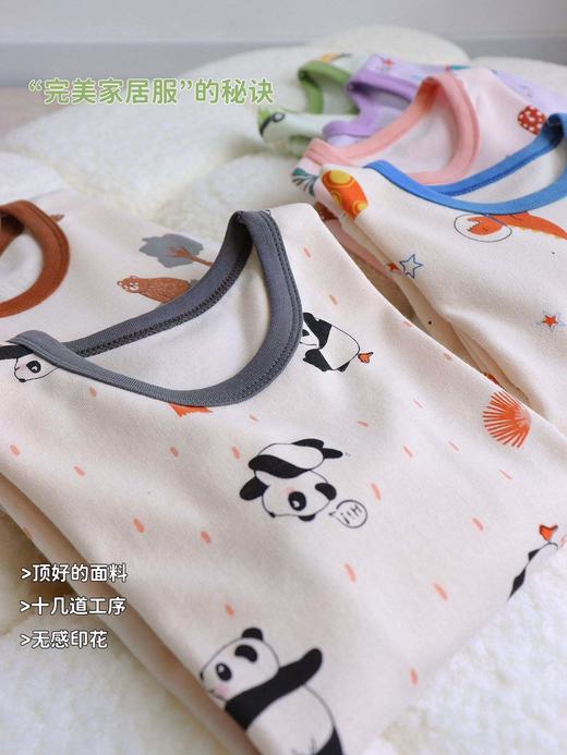 📢换季守护神！RIOROT『云朵植物棉』儿童印花家居服套装，🌸秋冬换季的第一套打底，云朵植物棉儿童印花家居服，🔥全新升级重磅回归！ 商品图4