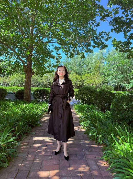 深夜黑长款风衣 商品图10