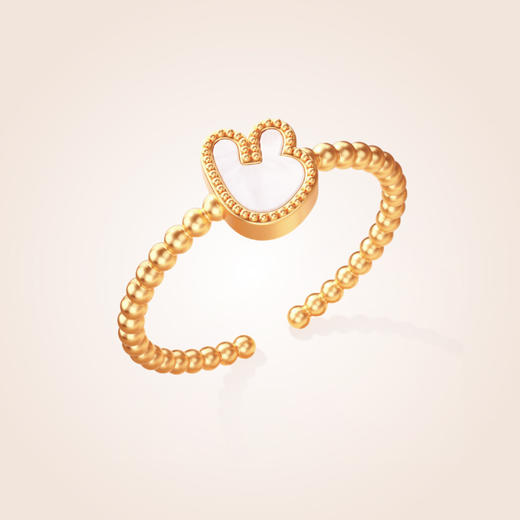 袋鼠团团贝母戒指 商品图3