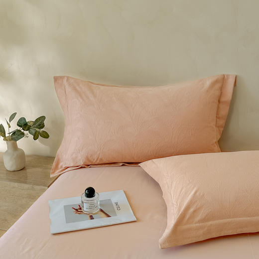 自然醒轻奢高支浮雕立体提花单件枕套HS 商品图8