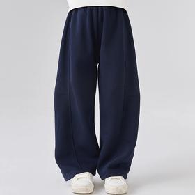 笛莎Deesha 2025冬季新款时尚男女童加厚弯刀裤廓形长裤