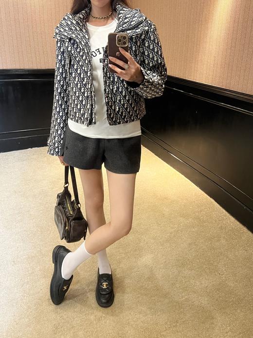 TY371-DIOR迪奥 SS23 Oblique 印花满印拉链连帽夹克 女款 蓝色（PG*MM） 商品图4