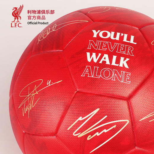 【官方正版】利物浦俱乐部 | 红色印签5号足球金色印签萨拉赫索博范戴克 商品图3