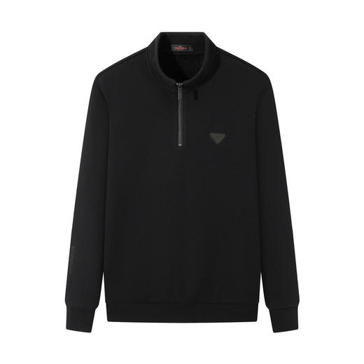 【立领半开襟/加绒】柒牌长袖套头卫衣2025秋冬新品都市时尚上衣129W70670 商品图4