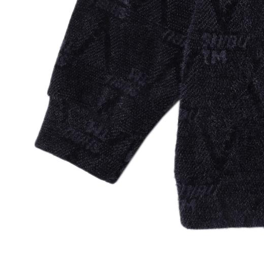 WY1151SDSA男士秋冬新款痞帅男装潮牌绒毛撞色字母抽绳连帽卫衣百搭时尚 商品图4