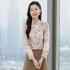 丁摩 真丝长袖衬衫春秋季新款时髦气质印花真丝衬衫优雅5ZF-9157 商品缩略图3