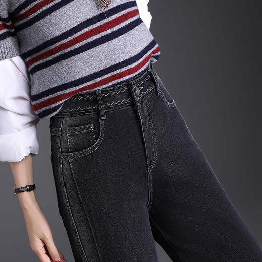MYX高腰窄版阔腿裤2025年秋季新款垂坠感休闲长裤时髦牛仔直筒裤女裤 商品图3