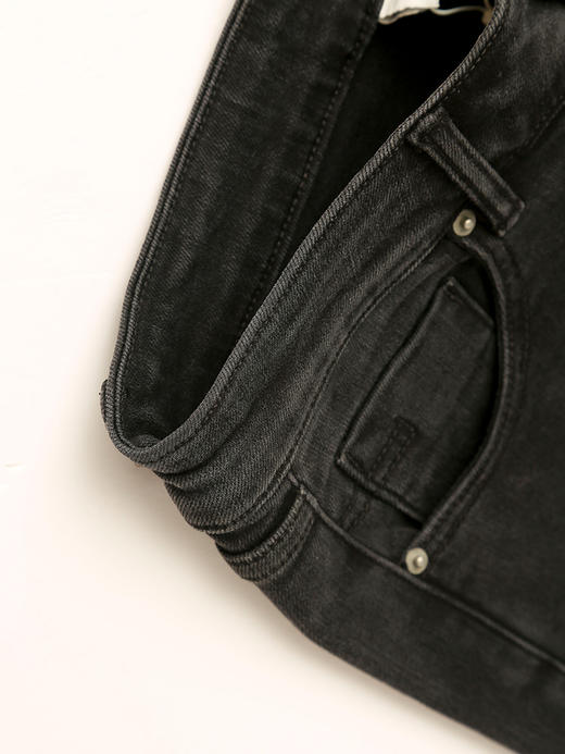 复古风黑色微喇牛仔裤女 高腰显瘦显腿长休闲长裤 商品图2